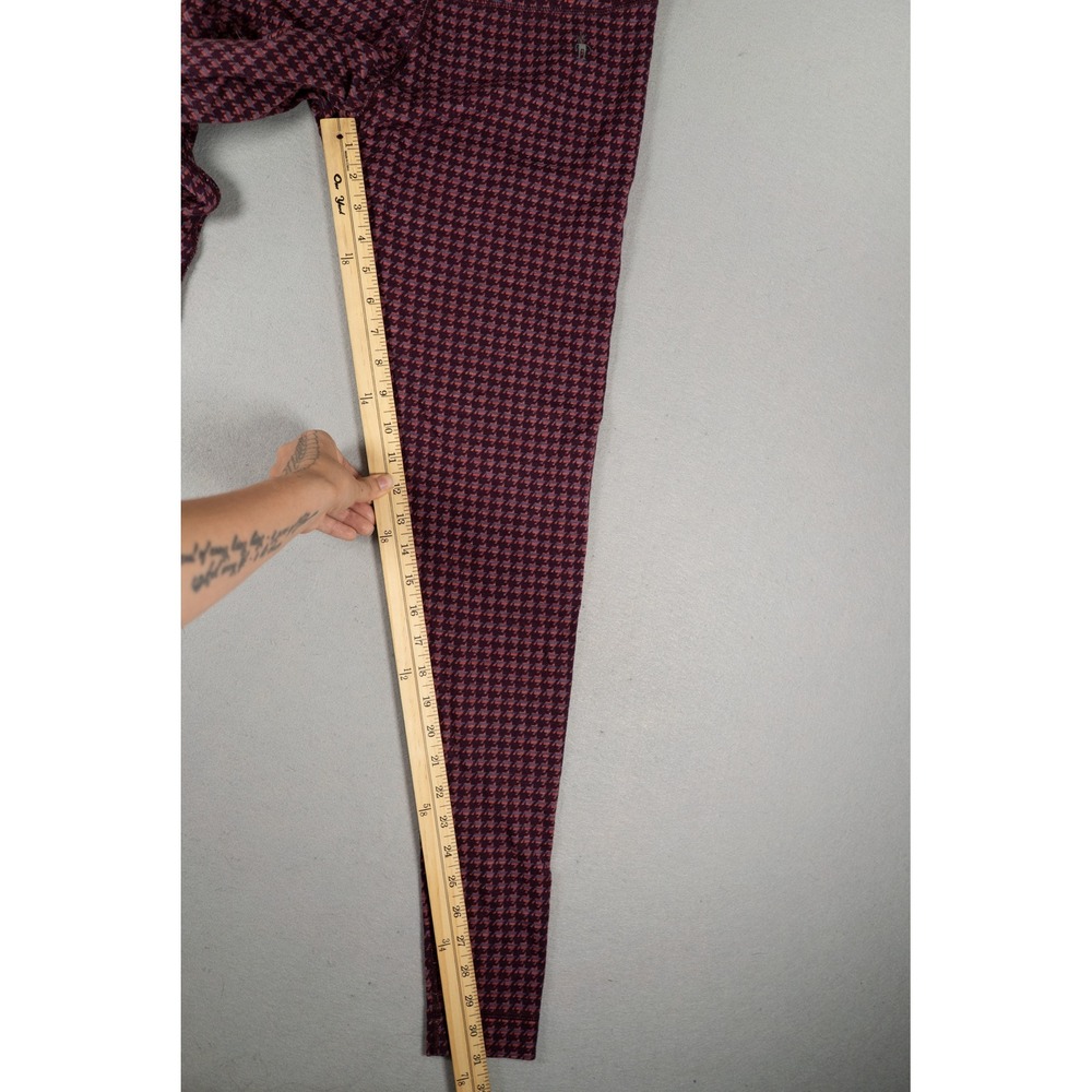 Smartwool Womens Leggings Base Layer Houndstooth 100% Merino Wool Purple Large - Picture 9 of 10